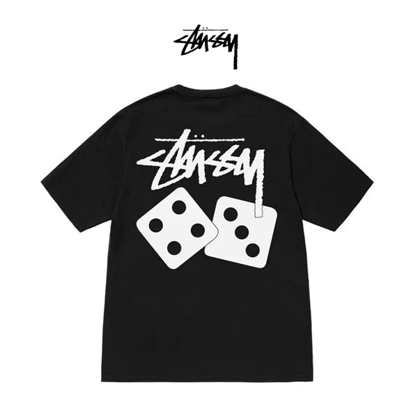 STUSSY DICE PIGMENT DYED TEE 骰子圖案印花T恤