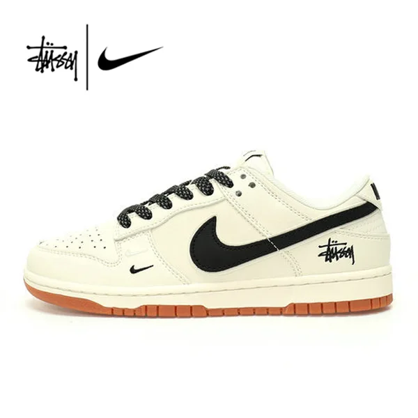 Stussy x Nike SB Dunk Low 休閑運動鞋 白綠色